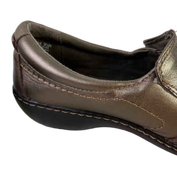 Clarks Collection Womens Un Loop Bronze Leather Loafers Flats Casual Shoes 9.5 N - Picture 3 of 16